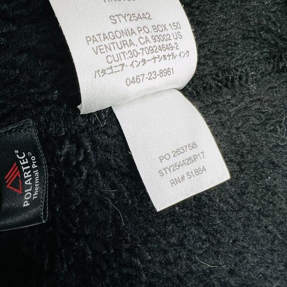 Patagonia Re-Tool Snap T Fleece Black Pullover Womens Size Small S - Picture 8 of 10